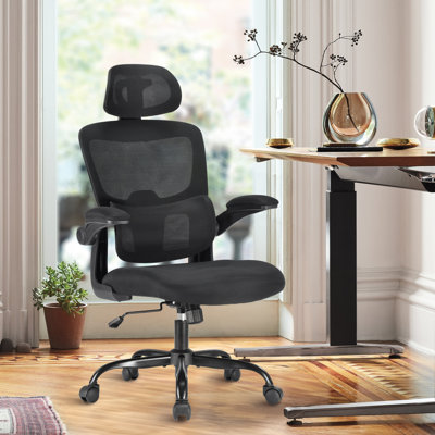 Mesh Task Chair with Headrest by Inbox Zero