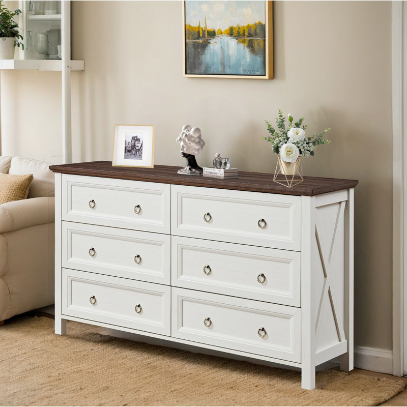 Storage Dresser With 6 Drawers For Bedroom