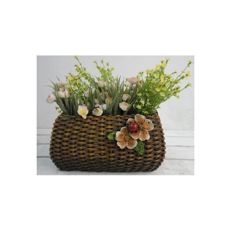 Pot de fleurs en résine Bersani