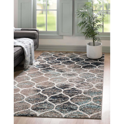 Llanet Geometric Area Rug