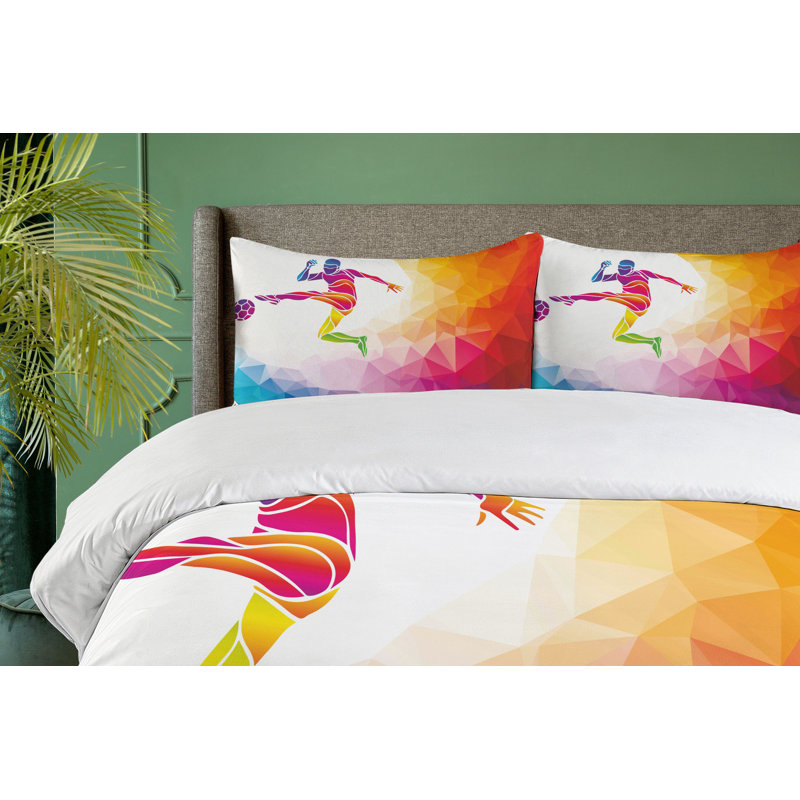 Teen Room Modern & Contemporary Polyester Duvet Cover, Queen Duvet Cover + 2 Standard Shams