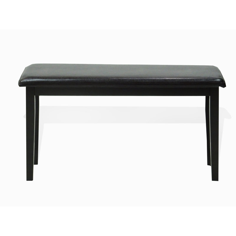 Banc en similicuir Johnniqua, Espresso