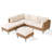 Gurshawn Wicker Sectional Seating Group with Cushions-375914684