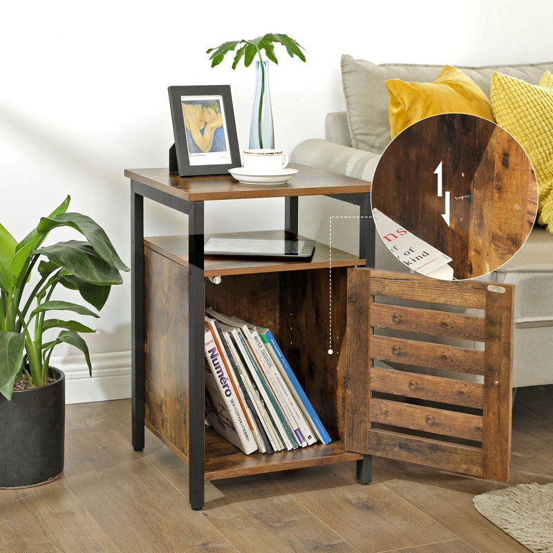 Signe 40cm W Manufactured Wood Bedside Table