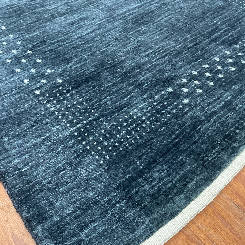  Handmade Modern Gabbeh Wool Rug, Rectangulaire 3 pi x 5 pi