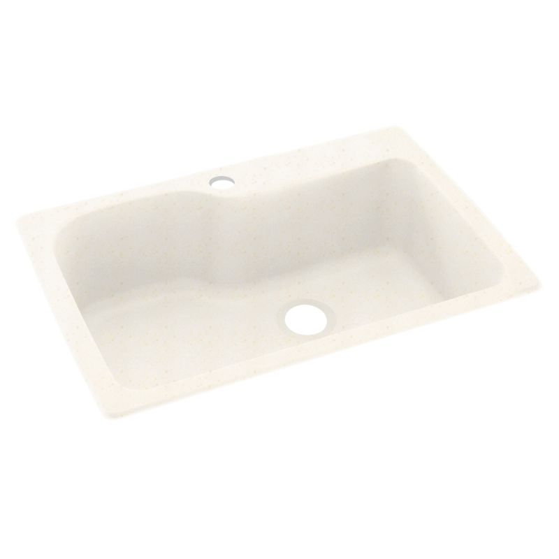 Évier de cuisine à surface solide 33 po x 22 po, Galet
