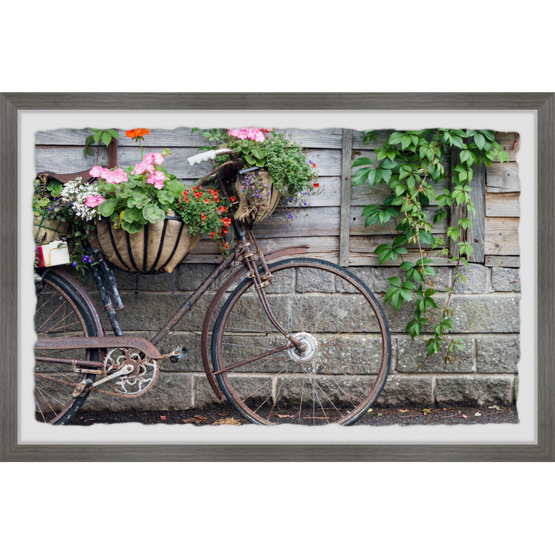 «Bike Planter», reproduction encadrée, H 20 po x l 30 po x P 1,5 po