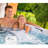 Lifesmart Spas LS450DX 110 Volt 7-Person 22-Jet Square Plug and Play Hot Tub with Ozonator