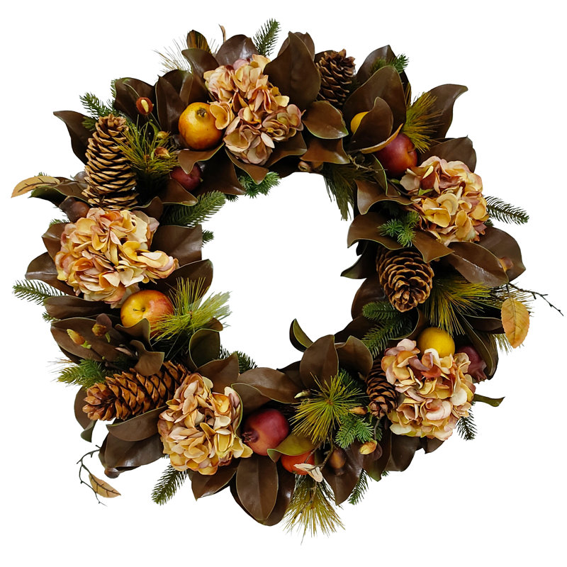 Feuille d'hydrange et de magnolia