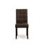 L'ensemble de salle à manger 7 pièces Mid Century comprend une table de salle à manger Mid Century et 6 chaises de cuisine en polyester texturé noir-1588106310