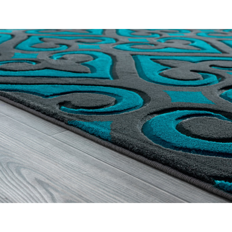 Zabala Geometric Indoor Rug, Round 7'10"