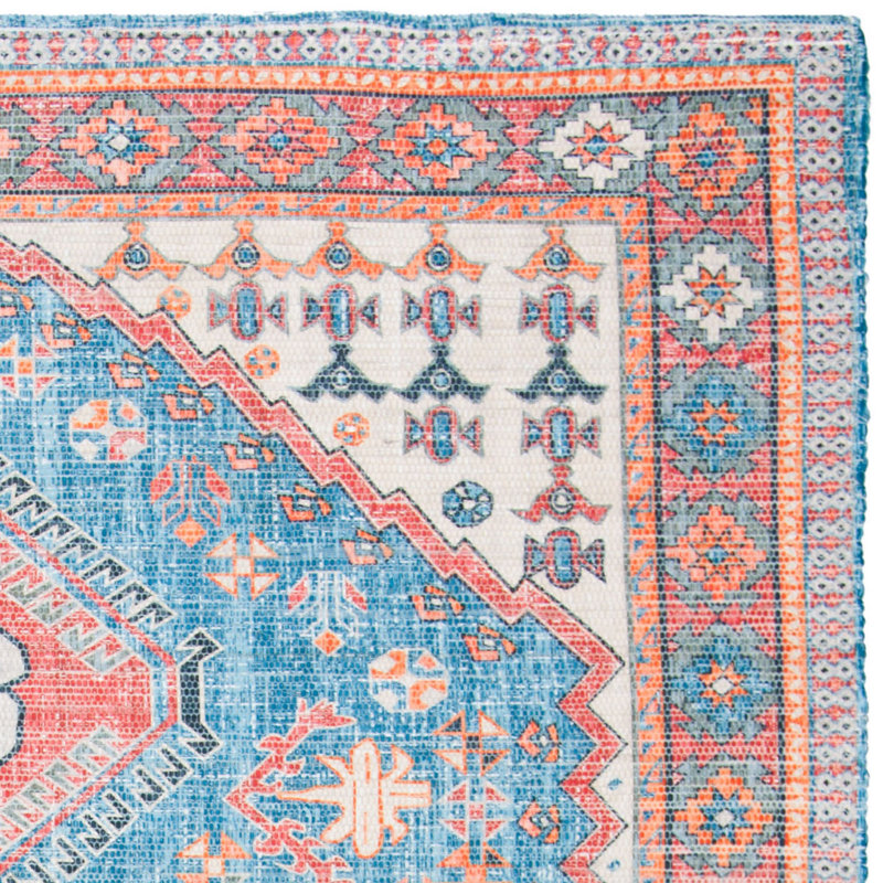 Joppatowne Hand Loomed Performance Oriental Rug, Square 6'