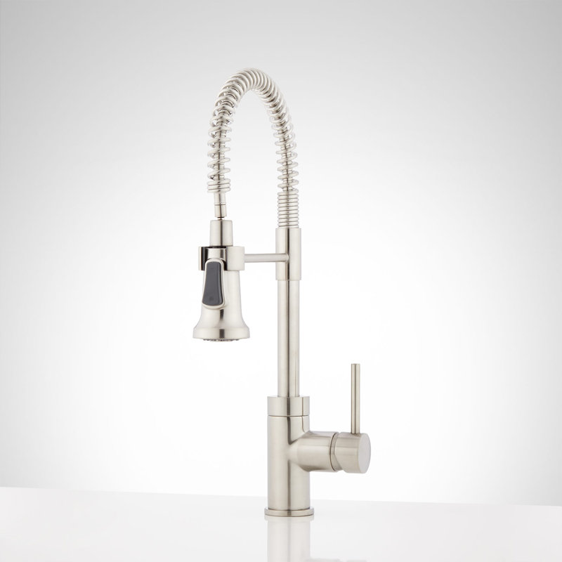 Robinet de cuisine à poignée simple Presidio Presido, Acier Inoxydable