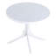 2 chaises longues gris chaud et table ronde moderne blanche de 36 pouces pour intérieur / extérieur, siège répartiteur toutes saisons, sans taches, pieds antidérapants, -, table, courbe,