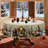 Machine-washable polyester tablecloth for Christmas party decorations