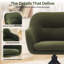 Chaise de bureau moderne pivotante rembourrée avec base en métal-1944029222