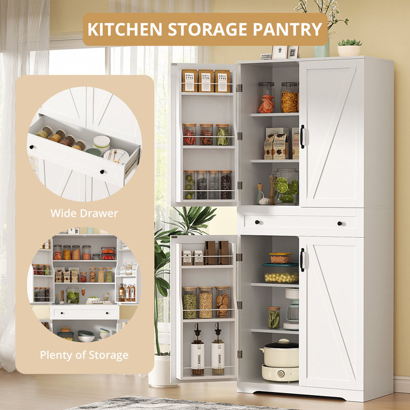 71.9" Food Pantry Cabinet