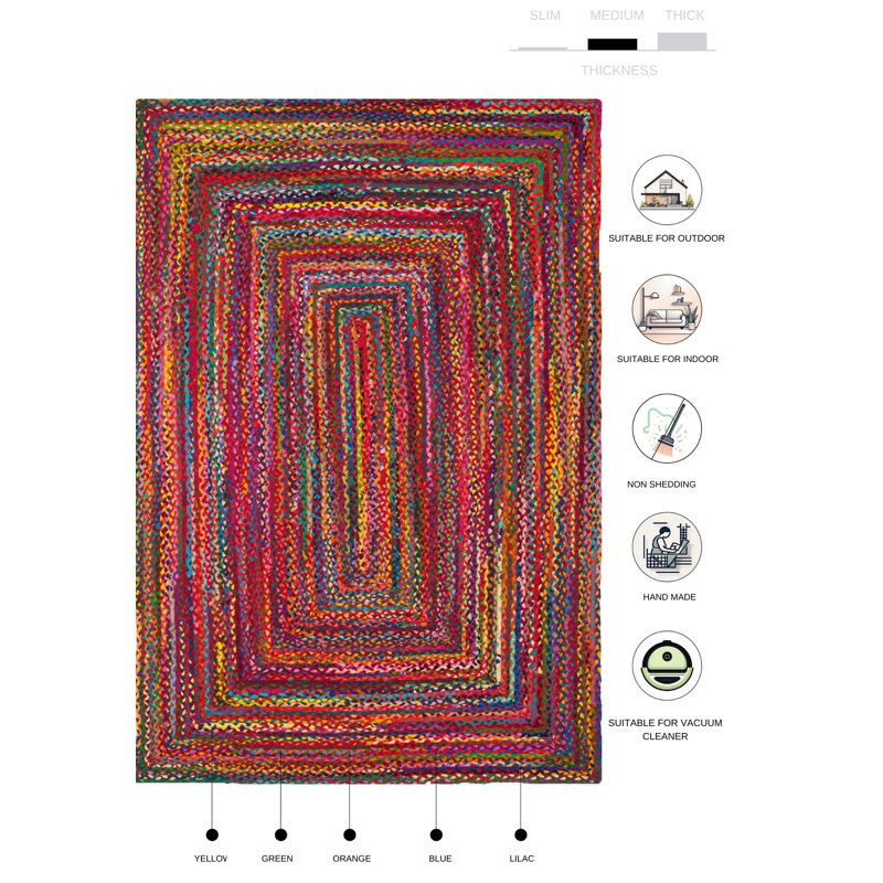 Tapis Sanzia, Rectangle 4 pi x 5 pi 11 po