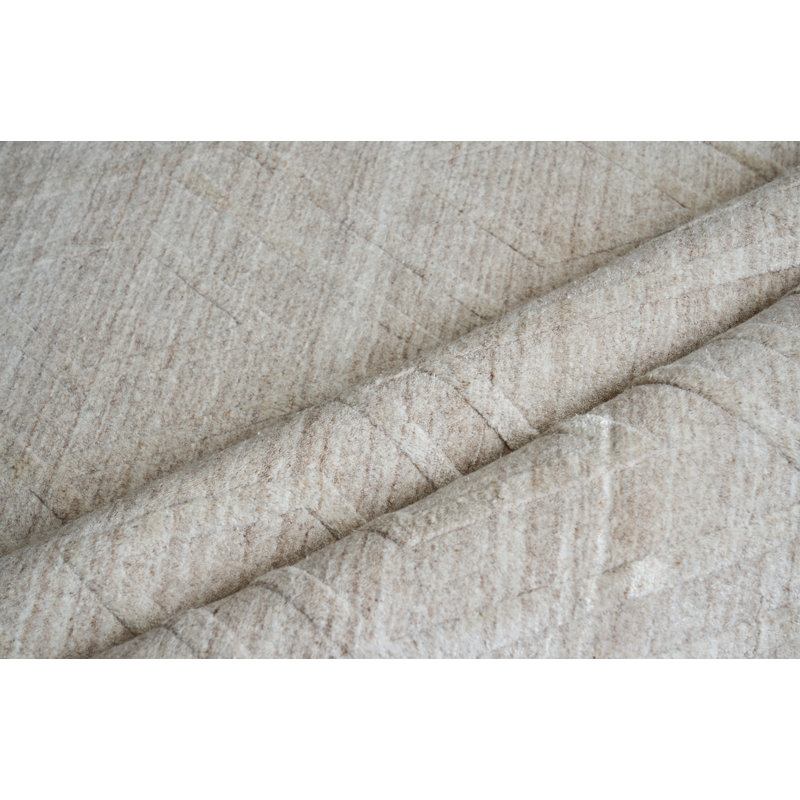 Castelli Geometric Area Rug in Light Beige, Rectangle 9' x 12'