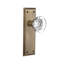 New York Plate with Round Clear Crystal Door Knob-302346489-302346479