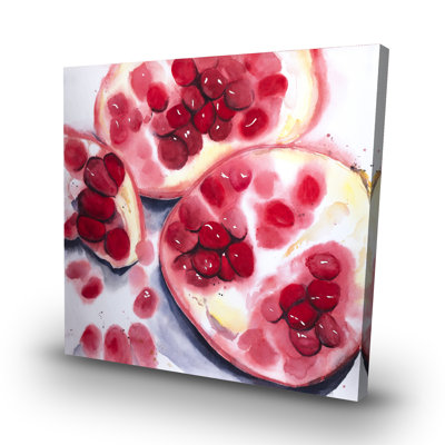 Pomegranate pieces - 32"x32" art on canvas