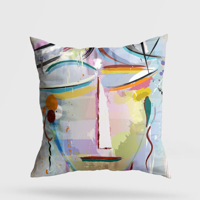 Premium Washable Cushion, 17.0 x 17.0 Inches, 50% Cotton / 50% Polyester, Silicone Filling, Concealed Zip | Soft, Comfortable & Ironable | Perfect for Home Decor, Living Room & Bedroom Accents