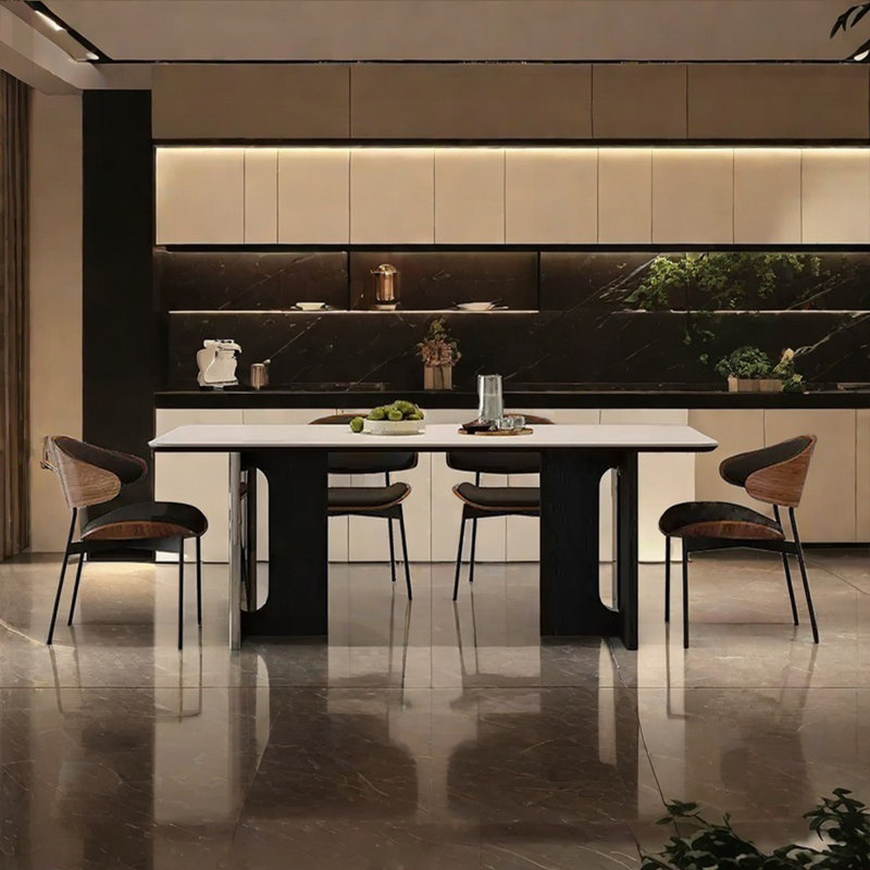 Table de salle à manger Nordic Minimalisme, H 29,53 po x L 70,87 po x l 35,43 po