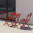 3 Piece Foldable Patio Bistro Set With Round Table And Chairs, Perfect For Outdoor Relaxation And Space Efficiency-2072298805