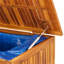 Rosalind Wheeler Daequain 150 cm W 249 L Water Resistant Acacia Solid Wood Deck Box with Wheels in Brown