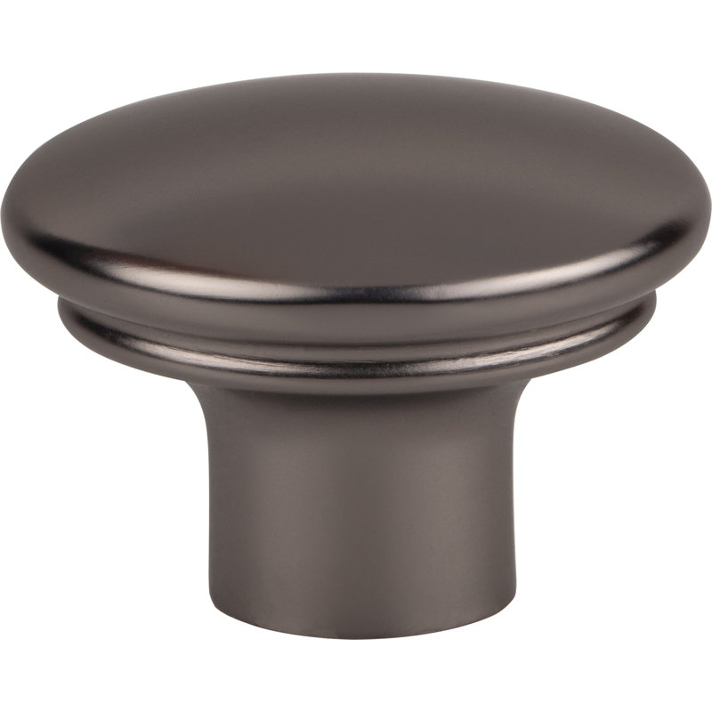Julian 1 3/8" Length Oval Knob, 1 3/8" Length, Ash Gray