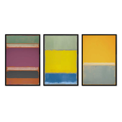 " Sunfield Glow Triptych " by Golden Glow Interiors 3 - Pieces