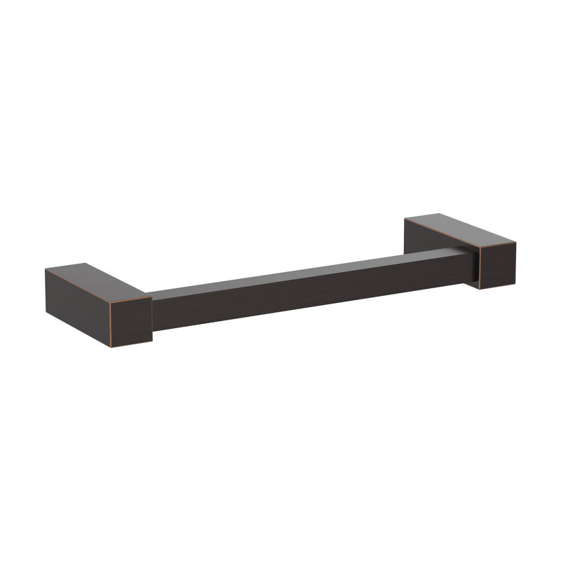 Monument Wall Mounted Towel Bar, Matte Black, 8.88" H x 8.88" W x 2.75" D
