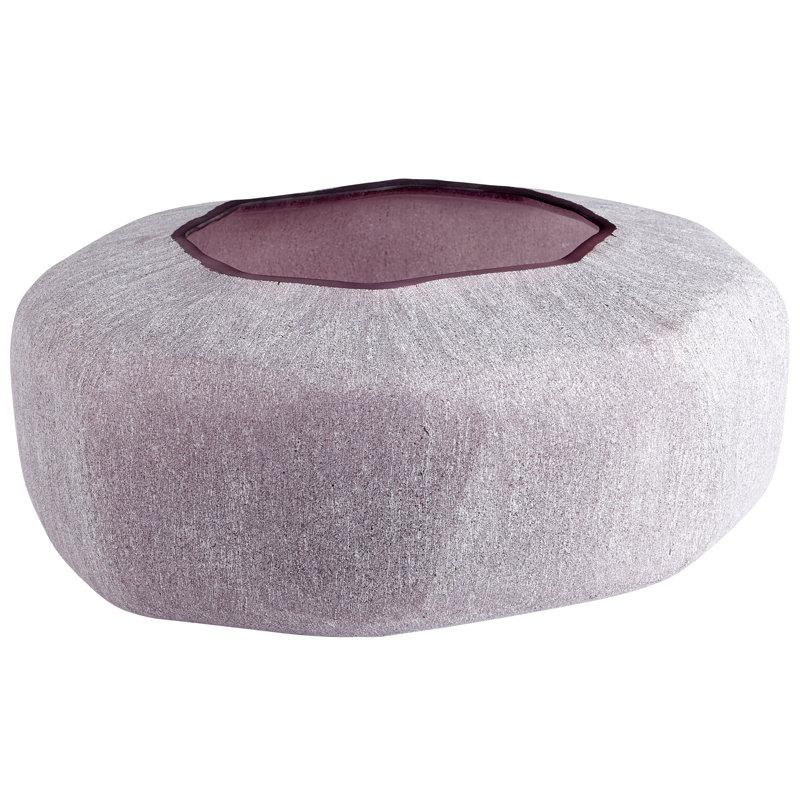 Vervain Glass Table Vase, 6" H x 12.5" W x 12.5" D