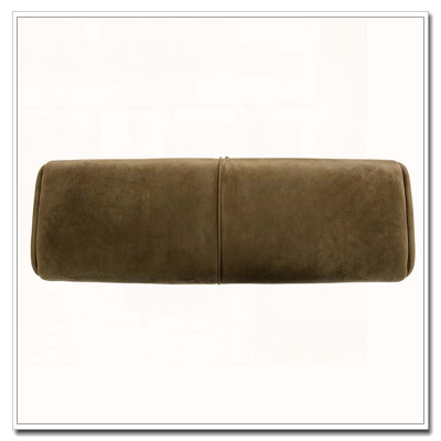 Banc repose-pieds en velours avec couvercle relevable et coutures cousues