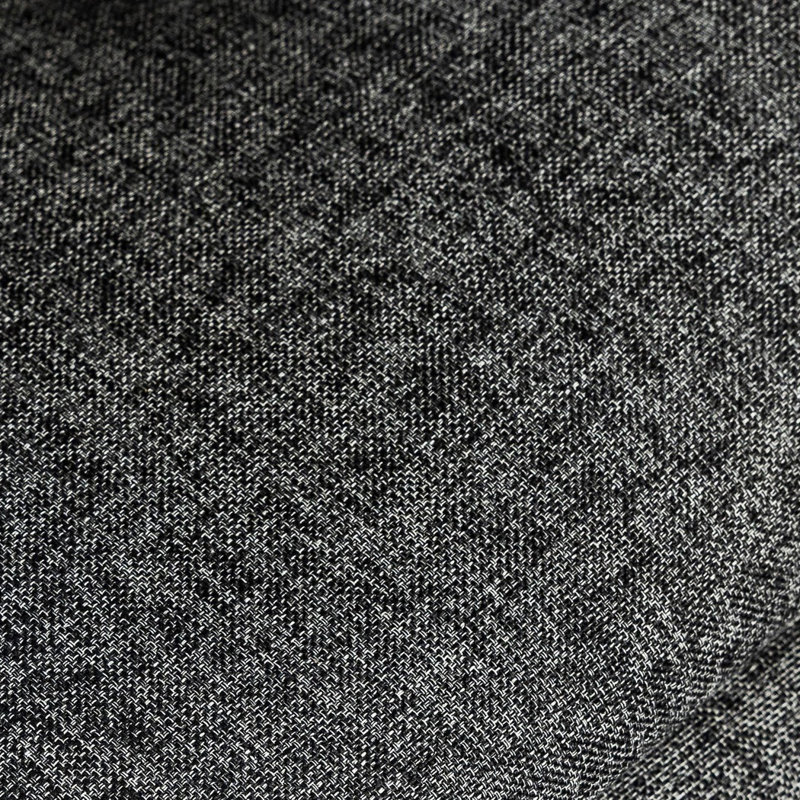 Fauteuil d'appoint rembourré Blau, Mélange de polyester ardoise / cadre noir