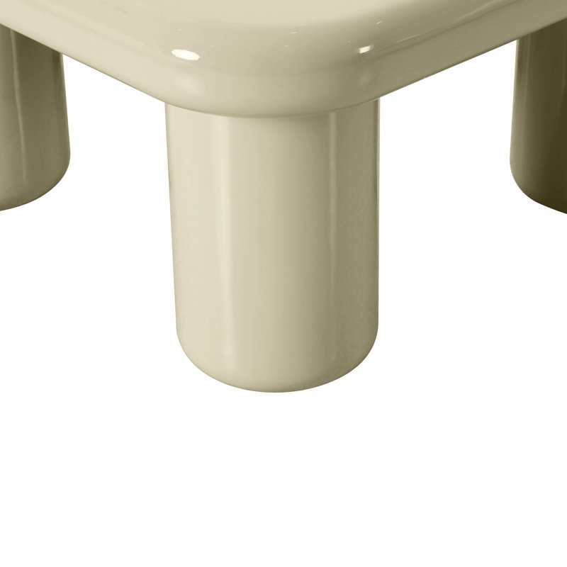 Memphis Cream High Gloss Square Coffee Table