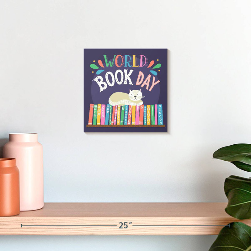 Cat's World Book Day, 10" H x 10" W