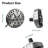 Highpressure Rain Shower Head With 10 Spray Modes, 4.7 Inch Fixed Bathroom Rainfall Showerhead With Adjustable Swivel Ball Joint, Bathroom Accessories-124899996