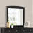 Sleek Black Casual-Style Wall Mirror