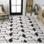 Tapis d'intérieur / extérieur deux tons blanc / noir Cindia-263876009