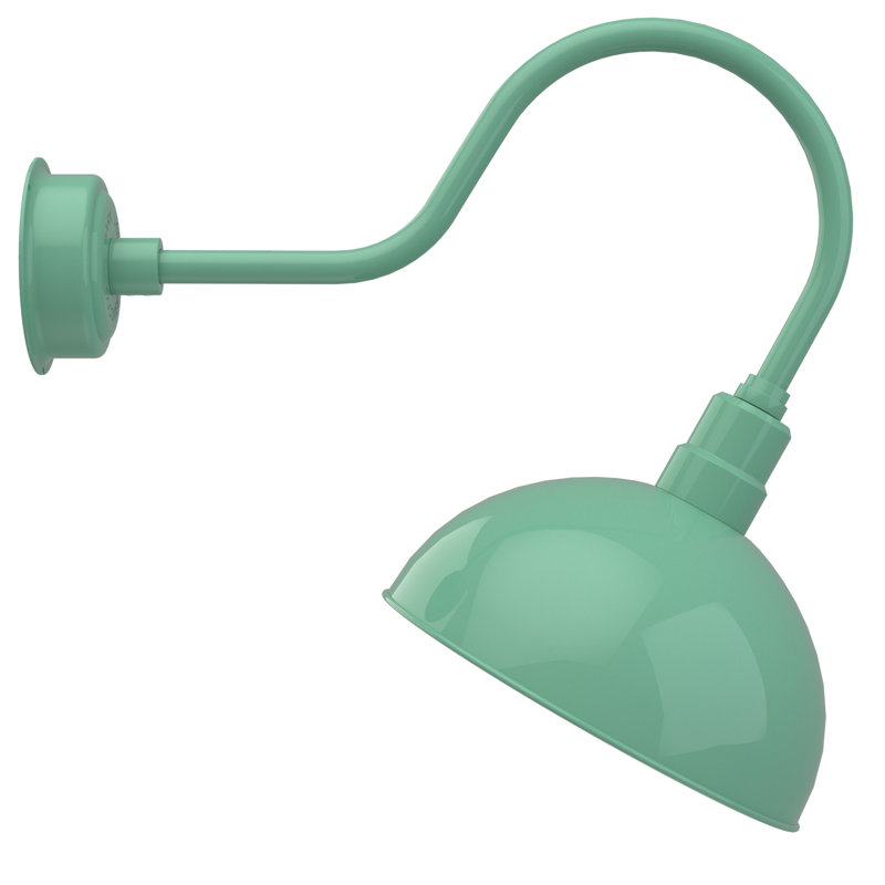 Luminaire de grange d’extérieur à del Dipkarpaz, H 8 po x l 14 po x P 12 po, Jade