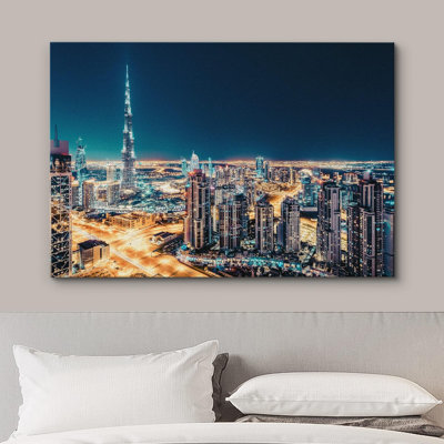 Architecture Building " Dubai Business Bay & Burj Khalifa Architecture Cityscape Photography Rustic Scenic Modern "
