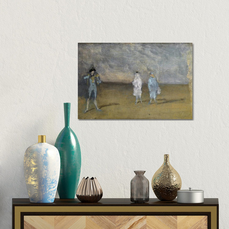 «Harmony in Blue The Duet», reproduction d'art sur toile tendue, 12 po x 18 po, Toile tendue avec châssis, Sans cadre
