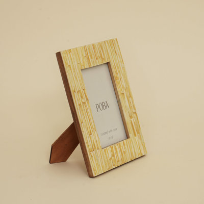 Resin Photo Frame with Striations 4x6