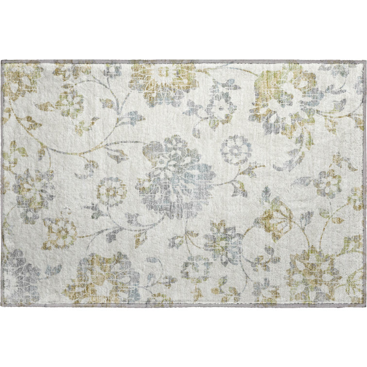 Premium Machine Washable Prisco Ivory Rug