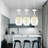 Alany 3 - Light Silver Kitchen Island Cylinder Pendant Light