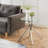 Square End Table With Glass Top-1308037216