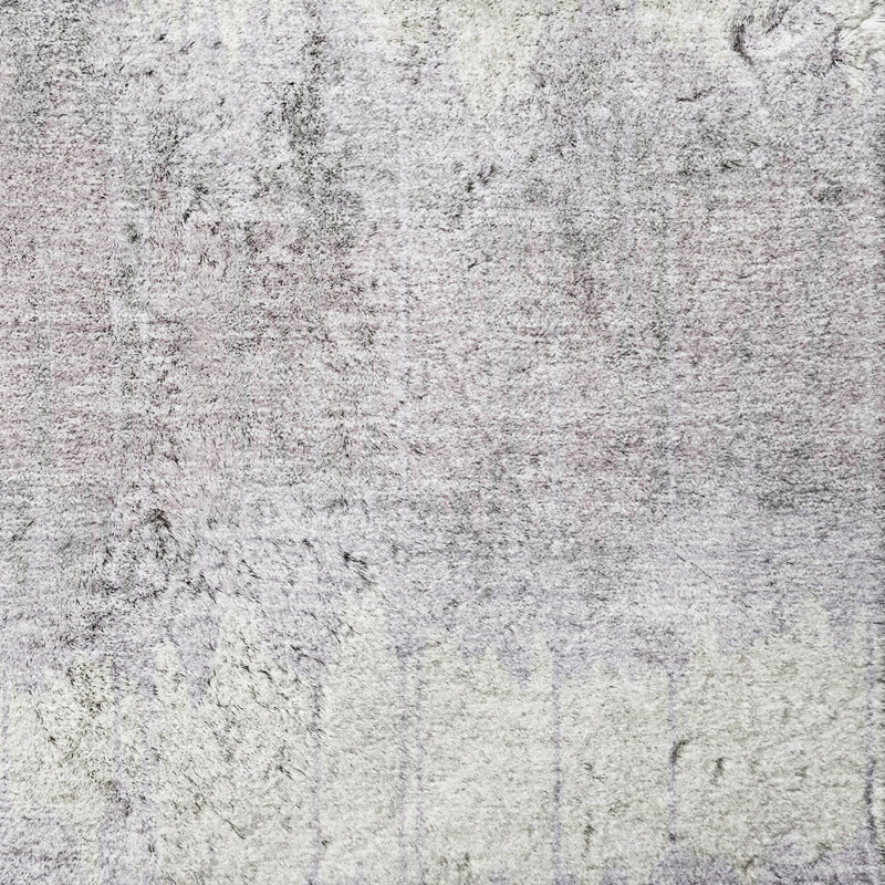 Tapis à rayures Dream Shag ADS755, lavable à la machine de qualité supérieure, Lavender, 8' x 10'