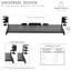 Plateau à clavier sous-bureau pour bureau d'angle VIVO