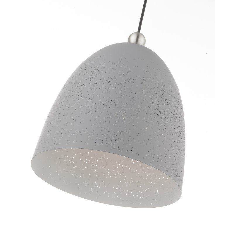 Ashkon 1 - Light Single Pendant, Nordic Grey, 110"H x 12"W x 12"D